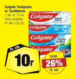 Calle Colgate Tandpasta el. Tandbørste, DKK 10 tilbud