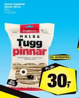 Calle Dogman Tyggepinde Munchy 100 stk, DKK 30 tilbud