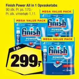 Calle Finish Power All in 1 Opvasketabs, DKK 299 tilbud