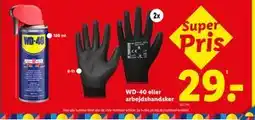 Lidl WD-40 eller arbejdshandsker, DKK 29 tilbud