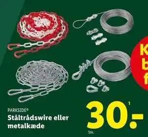 Lidl Ståltrådswire eller metalkæde, DKK 30 tilbud
