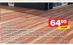 Bauhaus GLOBAL TIMBER Jatoba terrassebrædder tilbud