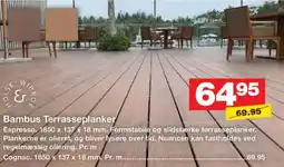 Bauhaus Bambus Terrasseplanker tilbud