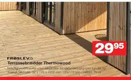 Bauhaus FRØSLEVƏ Terrassebrædder Thermowood tilbud