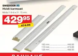 Bauhaus SWEDOOR Hvidt karmsæt tilbud