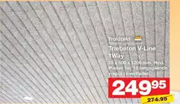 Bauhaus Troldtekt Træbeton V-Line 1Way tilbud