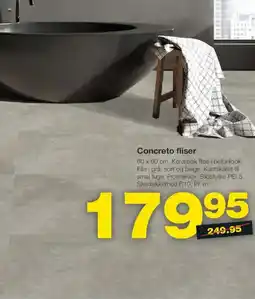 Bauhaus Concreto fliser tilbud
