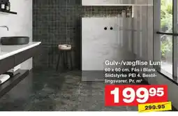 Bauhaus Gulv-/vægflise Luni tilbud