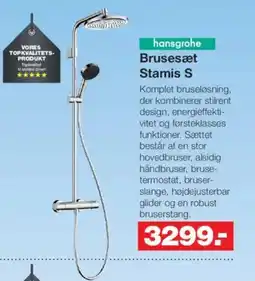 Bauhaus Hansgrohe brusesæt stamis s tilbud