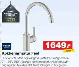 Bauhaus Køkkenarmatur Feel tilbud