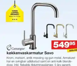 Bauhaus Camargue køkkenvaskarmatur Savo tilbud
