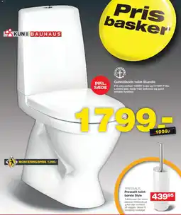 Bauhaus Gulvstående toilet Skandic tilbud