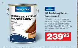 Bauhaus Swingcolor træbeskyttelse transparent tilbud