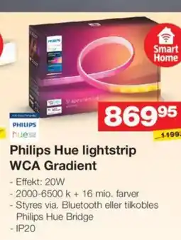 Bauhaus LED pendel Philips Hue Ensis Philips Hue lightstrip WCA Gradient tilbud