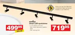 Bauhaus Nordlux® omari led spotskinne tilbud
