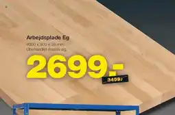 Bauhaus Arbejdsplade Eg tilbud