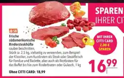 Citti Frische südamerikanische Rindersteakhüfte tilbud
