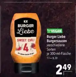 Citti YVEGAN Burger Liebe Burgersaucen verschiedene Sorten tilbud