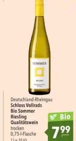 Citti Deutschland-Rheingau Schloss Vollrads Bio Sommer Riesling Qualitätswein tilbud