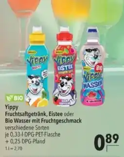 Citti BIO Yippy Fruchtsaftgetränk, Eistee oder Bio Wasser mit Fruchtgeschmack verschiedene Sorten tilbud