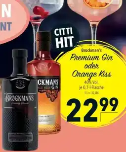 Citti Premium Gin oder Orange Kiss tilbud