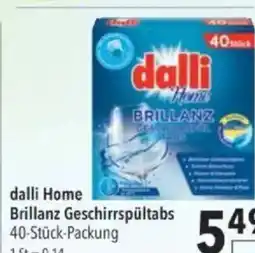 Citti Dalli home brillanz geschirrspültabs 40-stück-packung tilbud