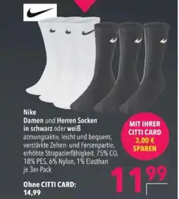 Citti Nike Damen und Herren Socken tilbud