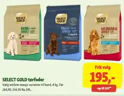 Maxi Zoo SELECT GOLD tørfoder tilbud