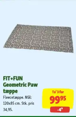 Maxi Zoo FIT+FUN Geometric Paw tæppe tilbud