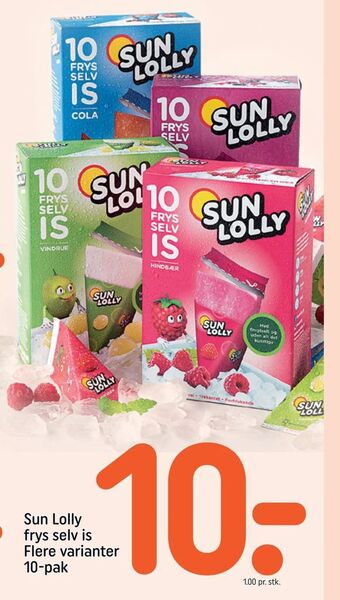 REMA 1000 Sun Lolly frys selv is tilbud