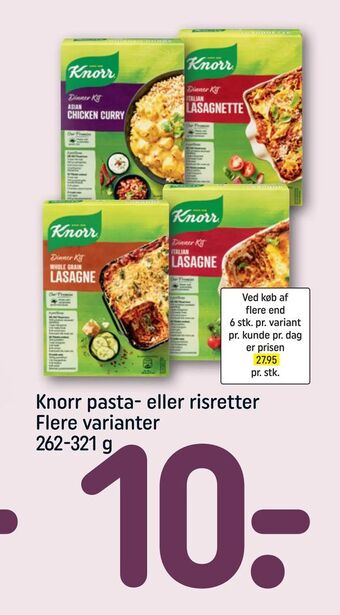 REMA 1000 Knorr pasta- eller risretter tilbud