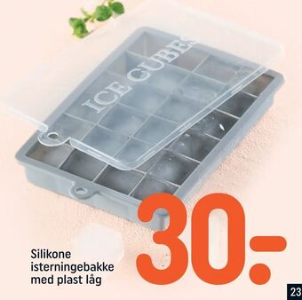 REMA 1000 Silikone isterningebakke med plast låg tilbud