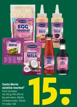 Coop 365 SANTA MARIA asiatisk marked tilbud