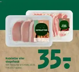 Coop 365 Koteletter eller stegeflæsk tilbud