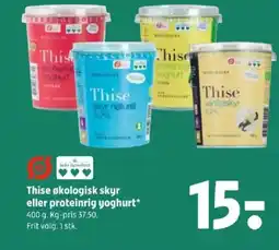 Coop 365 Thise økologisk skyr eller proteinrig yoghurt tilbud