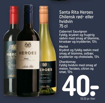 Santa Rita Heroes Chilensk rød- eller hvidvin