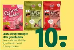 Coop 365 Castus frugtstænger eller grinebidder tilbud