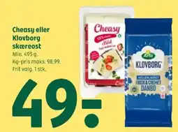 Coop 365 ARLA Cheasy eller Klovborg skæreost tilbud