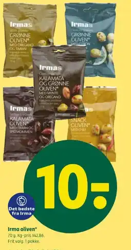 Coop 365 Irma oliven tilbud