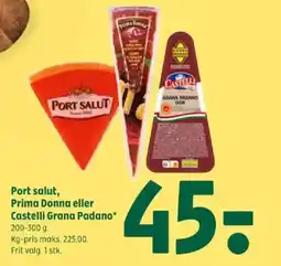 Coop 365 Port salut, Prima Donna eller Castelli Grana Padano tilbud