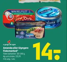 Coop 365 Amanda eller Glyngøre fiskemarked tilbud