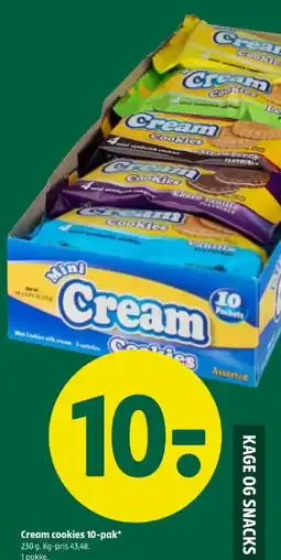 Coop 365 Cream cookies 10-pak tilbud