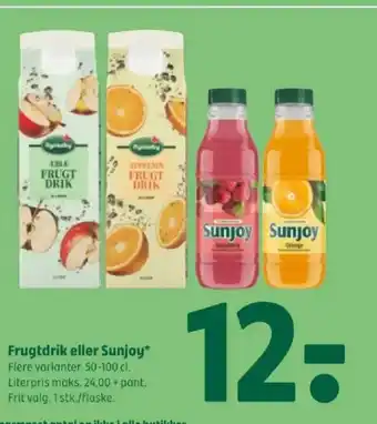 Coop 365 Frugtdrik eller Sunjoy tilbud