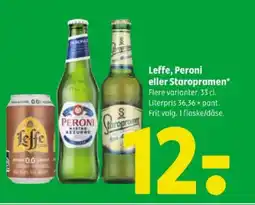 Coop 365 Leffe, Peroni eller Staropramen tilbud