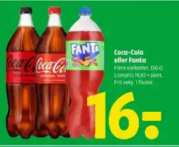 Coop 365 COCA-COLA eller FANTA tilbud