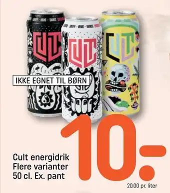 REMA 1000 Cult energidrik tilbud