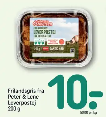 REMA 1000 Frilandsgris fra Peter & Lene Leverpostej tilbud