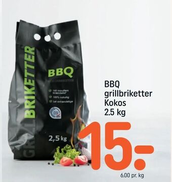 BBQ grillbriketter Kokos