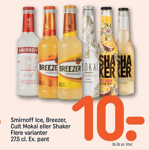 smirnoff ice breezer