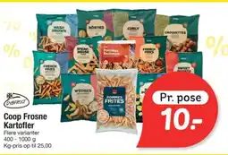Fakta Tyskland Coop Frosne Kartofler tilbud